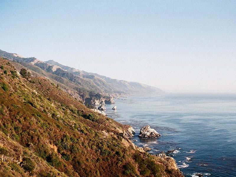 photograph of big sur